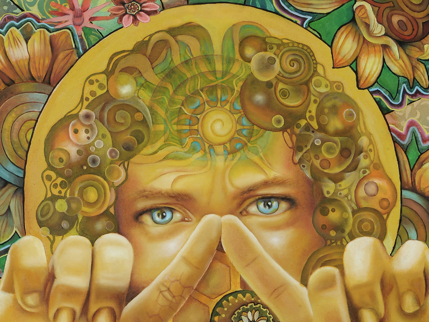 Litha Summer Solstice greeting cards- Wiccan Wheel of the Year Pagan Sabbat sun god lugh portrait oil painting