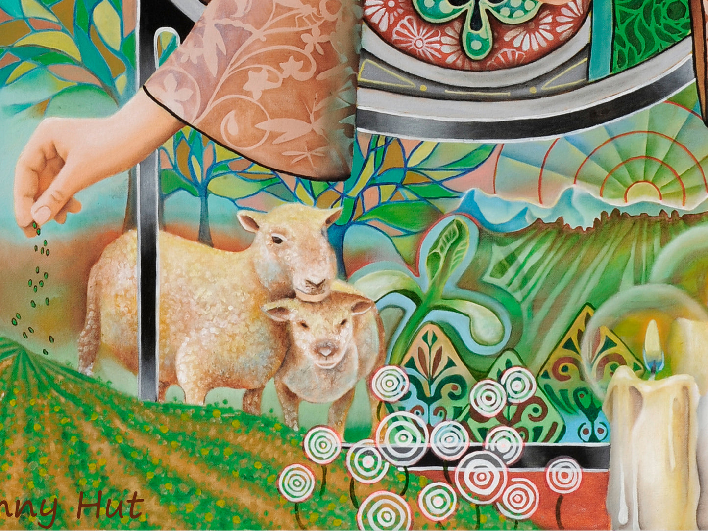 Imbolc Goddess Brigid framed greeting cards lambing season- Wiccan Wheel of the Year - 8 Pagan Sabbats