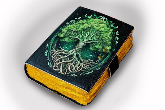 Celtic Tree Leather Journal