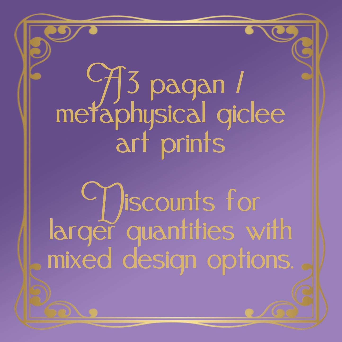 A3 Metaphysical - Pagan Art Prints Bulk quantities. Mixed Esoteric designs.