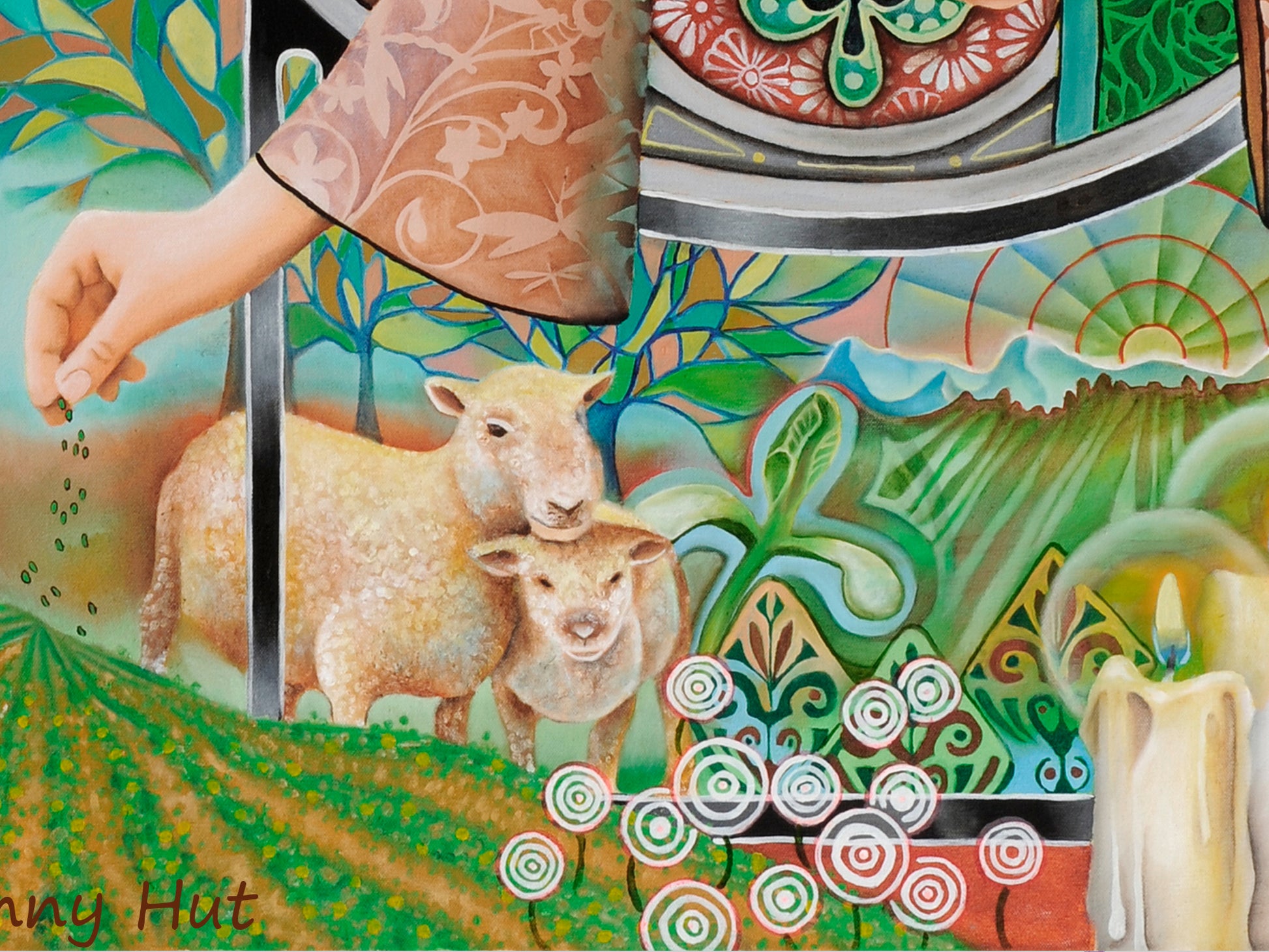 Imbolc Goddess Brigid framed greeting cards lambing season- Wiccan Wheel of the Year - 8 Pagan Sabbats