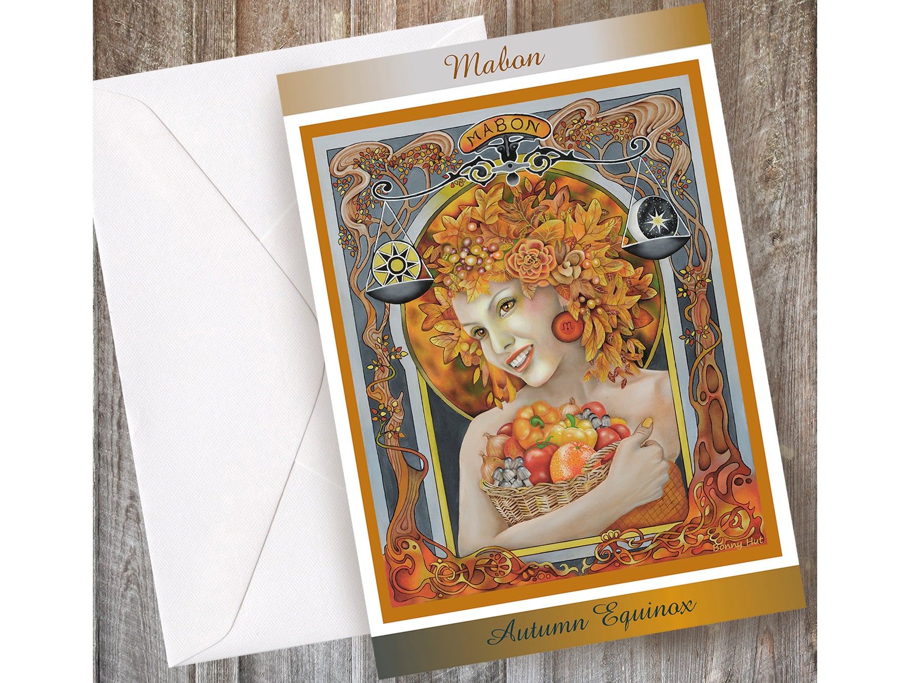 Mabon Autumn Equinox art greeting cards - Wiccan Wheel of the Year - Pagan Sabbat