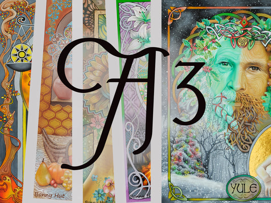 Wheel of the Year A3 Art Prints Bulk quantities. 8 Pagan Sabbats
