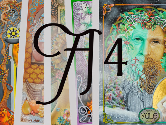 Art of the seasons. Wheel of the Year A4 Art Prints. Bulk quantities. 8 Pagan Sabbats