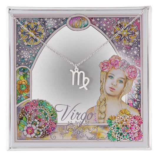 Virgo pendant necklace - Zodiac jewellery