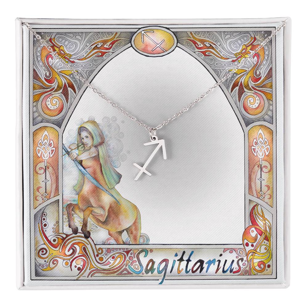 Sagittarius  pendant necklace - Zodiac jewellery