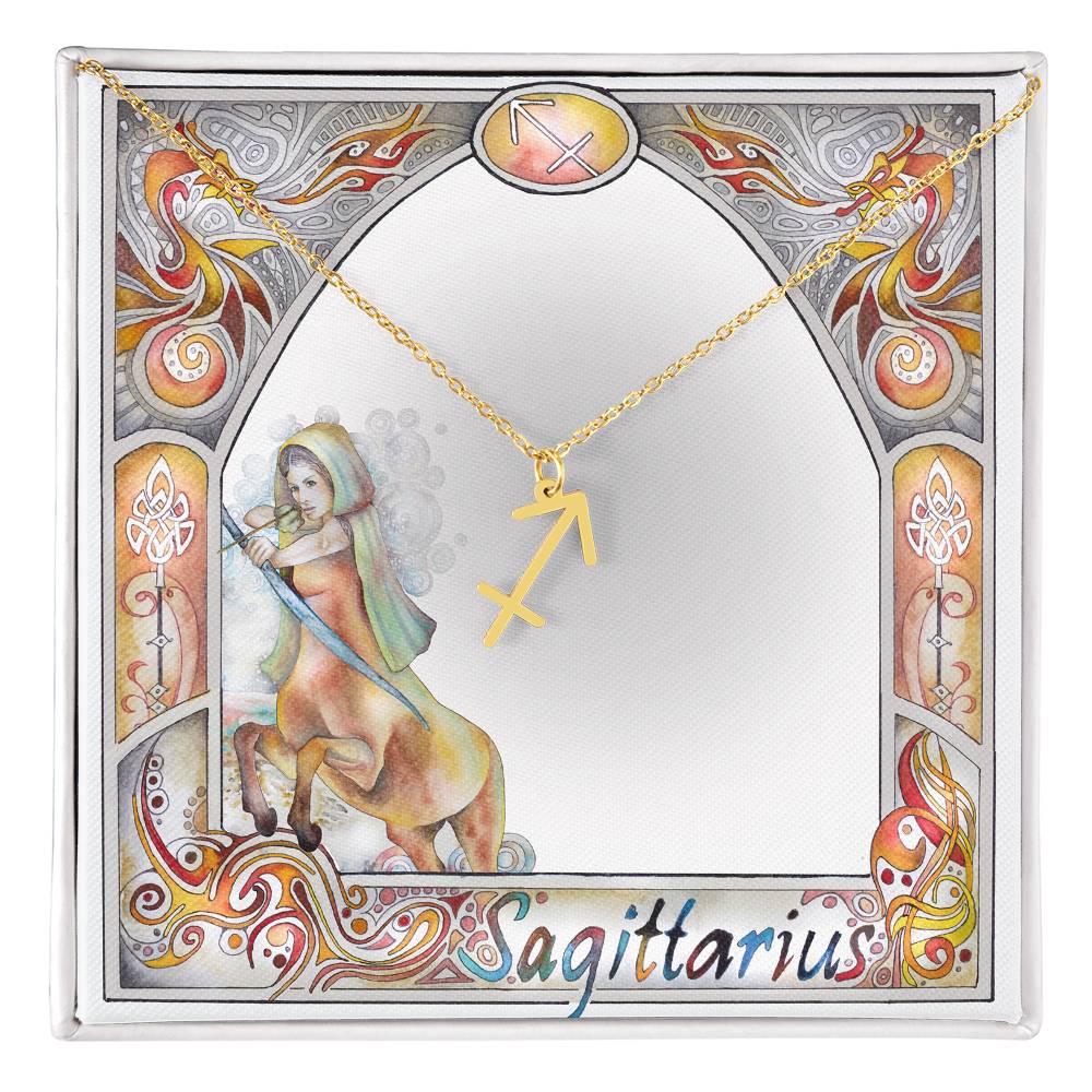 Sagittarius  pendant necklace - Zodiac jewellery